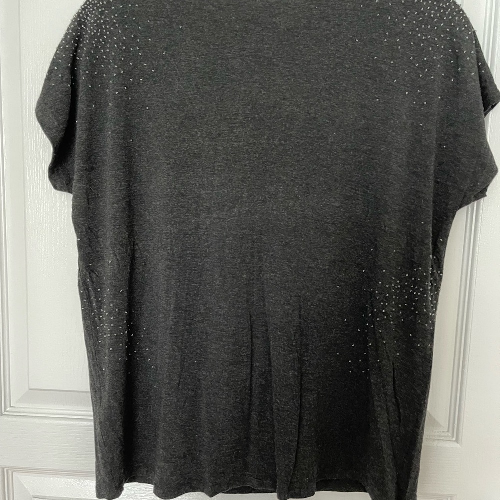 Eileen Fisher PL beaded knit top - Picture 4 of 5